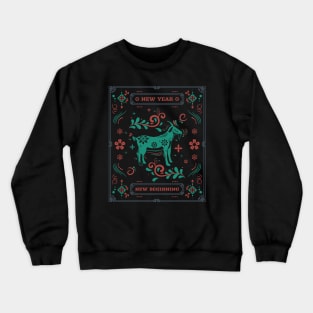 Year Of The Goat Goats Chinese New Year Crewneck Sweatshirt